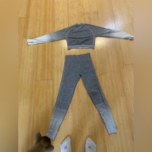 Workout outfit set from Amazon. Super  cute and form fitting